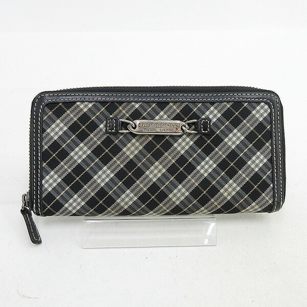 BURBERRY BLUE LABEL Long Wallet Black Check